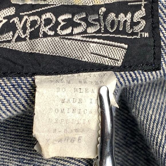 Expressions Hand Decorated VNT Southwest Denim Jacket Trucker XL Western - Picture 6 of 8